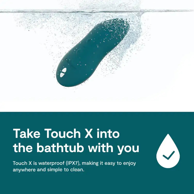 We-Vibe Touch X Green Velvet hands-free wearable vibrator with adjustable vibration intensity Singapore