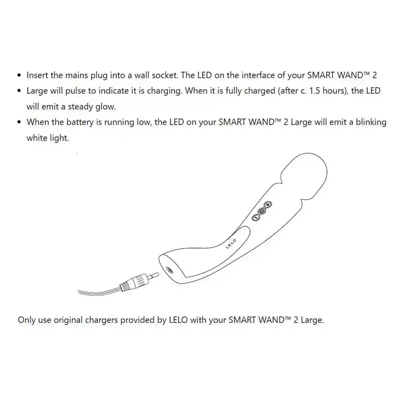 LELO Smart Wand 2 Large Black elegant black finish with premium silicone for stylish and practical wellness accessory Singapore