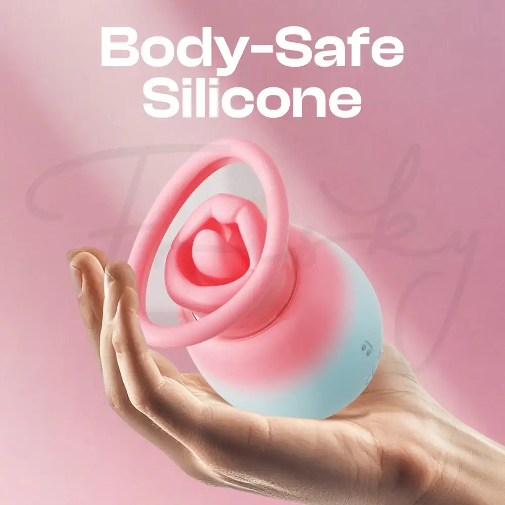 Cherry Lip – 2-in-1 Sucking and Licking Vibrator - Frisky Business Adult Sex Toys Shop