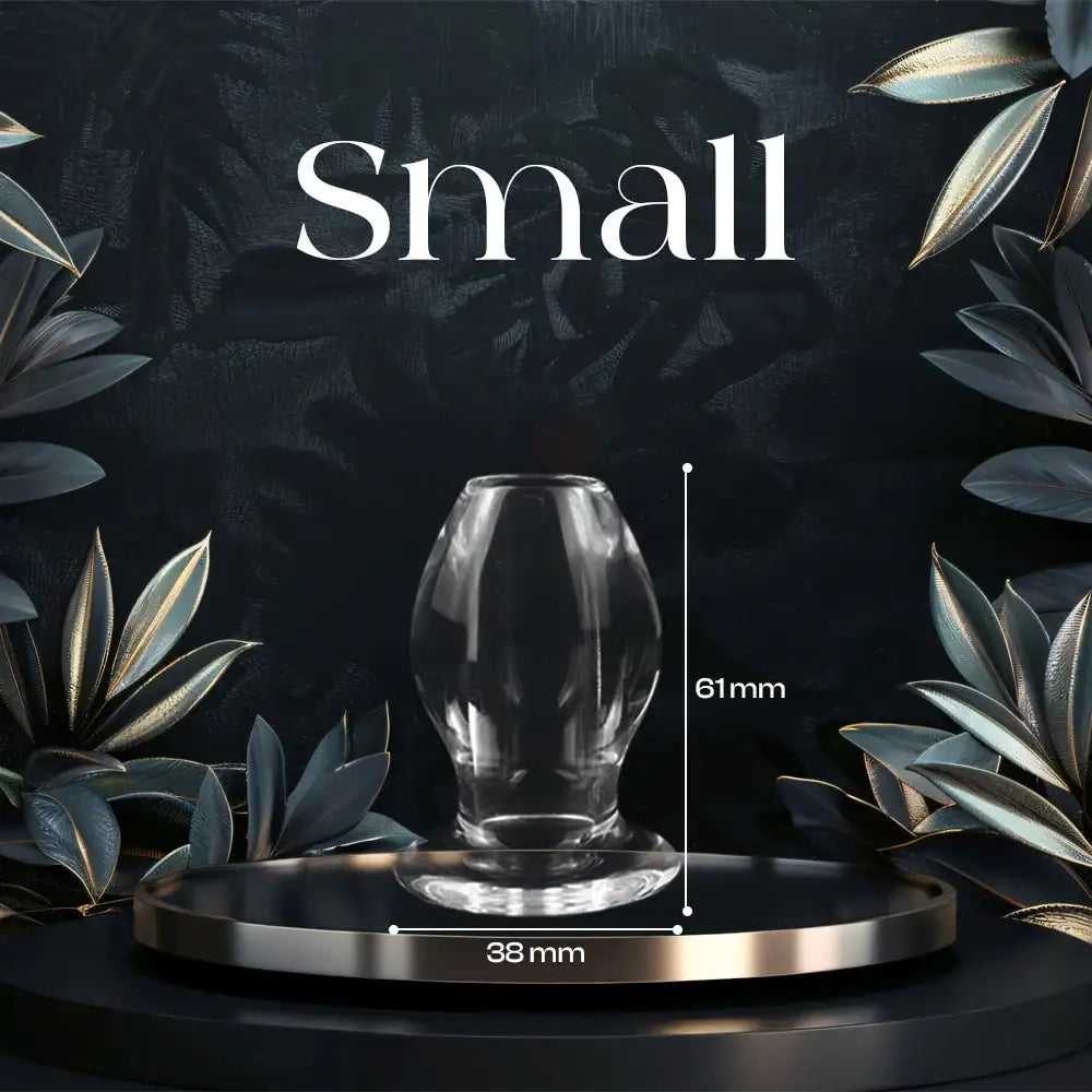 Elysian Desire - Hollow Transparent Anal Plug - Frisky Business Adult Sex Toys Shop