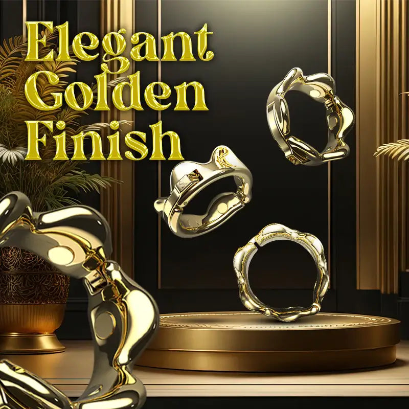 Golden Enthrall - Adjustable Zinc Alloy Cock Ring - Frisky Business Adult Sex Toys Shop