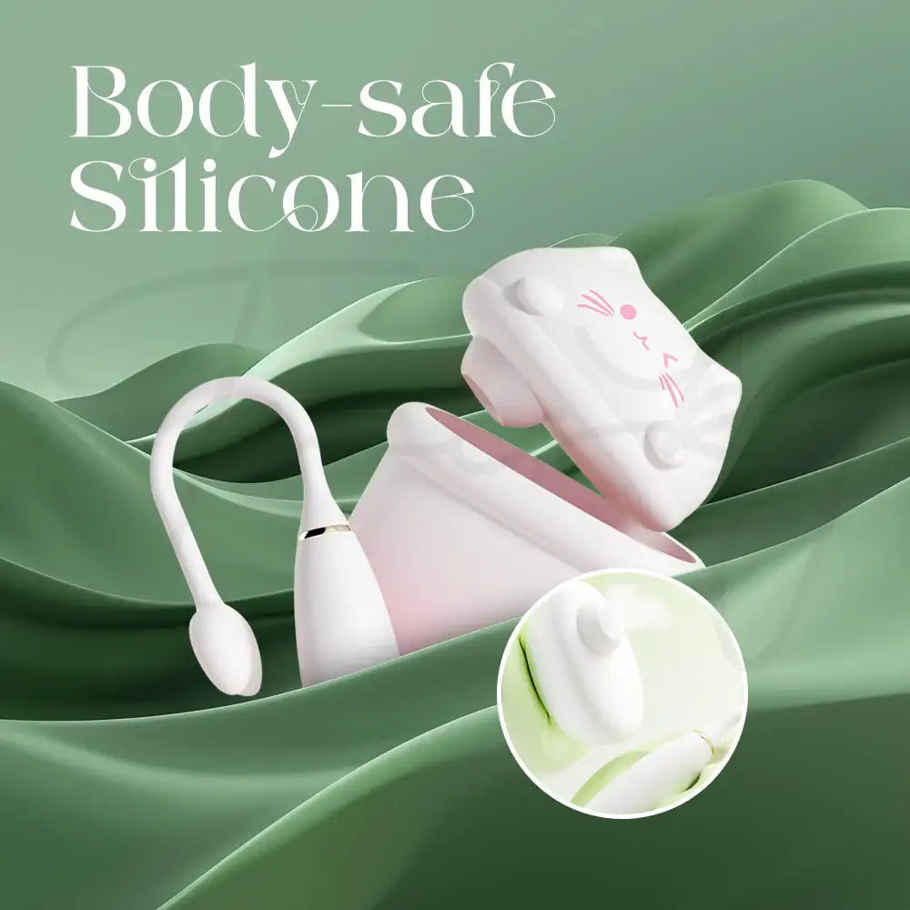 Pudding Meow - APP Control Suction + Egg Vibrator with Casing - Frisky Business Adult Sex Toys Shop