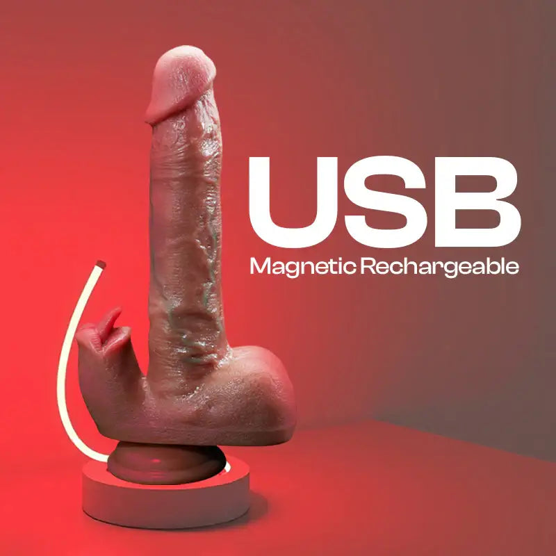 Sensual Glide – Wireless Thrusting Vibrating Dildo - Frisky Business Adult Sex Toys Shop