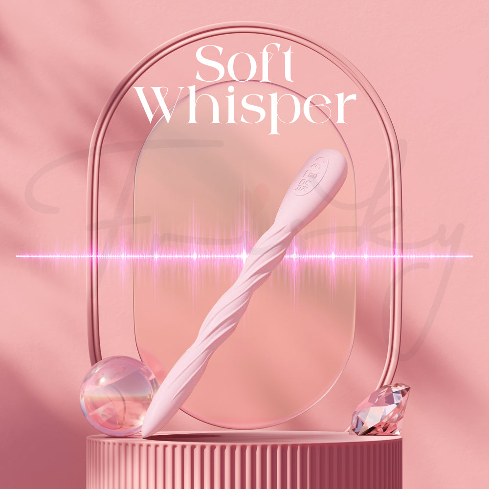 Whisper-quiet pink vibrator providing discreet, silent pleasure during use