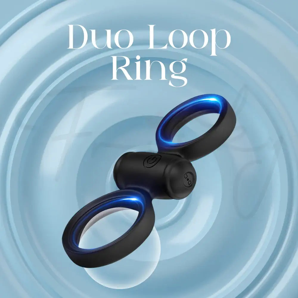 Velox Grip – Duo Loop Vibrating Cock Ring With Remote Control - Frisky Business Adult Sex Toys Shop