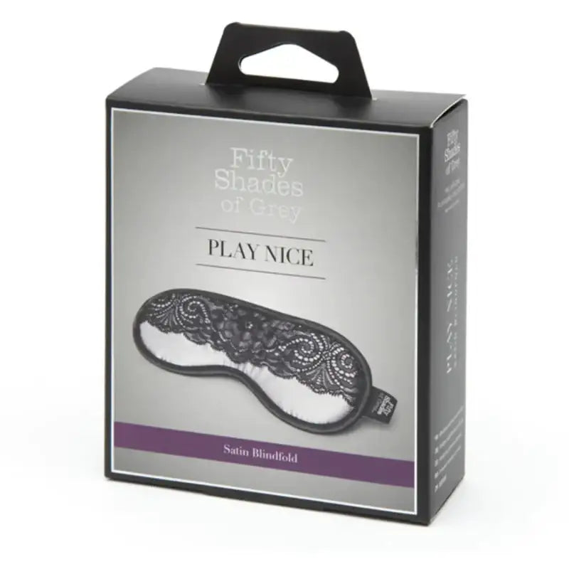 Fifty Shades Of Grey Play Nice Satin & Lace Blindfold lifestyle-friendly adjustable strap enhances bedroom experiences Singapore