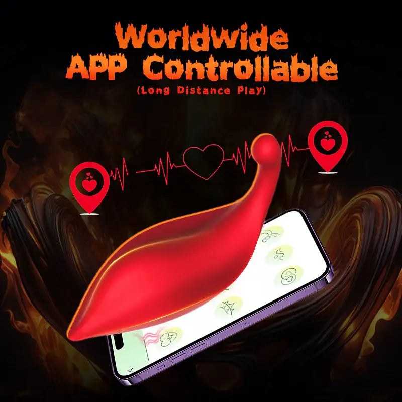Flame’Leaf - Remote and APP Control Dual-Usage Vibrator - Frisky Business Adult Sex Toys Shop