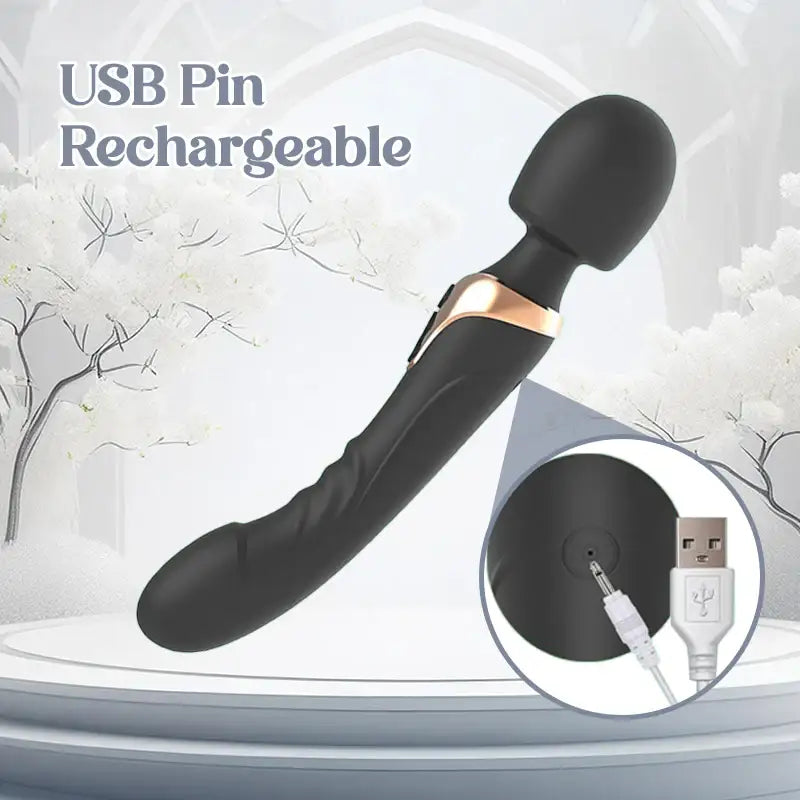 Joyous Junction - Dual-usage Insertable Wand Vibrator - Frisky Business Adult Sex Toys Shop