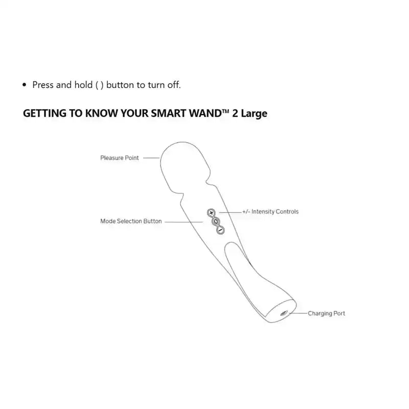 LELO Smart Wand 2 Large Black multifunctional personal massager ideal for targeted deep tissue relaxation and recovery Singapore