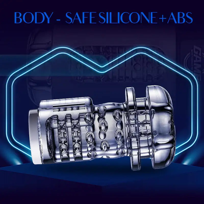 Silver Galaxy - Thrusting Rotating Masturbator and Penis Trainer - Frisky Business Adult Sex Toys Shop