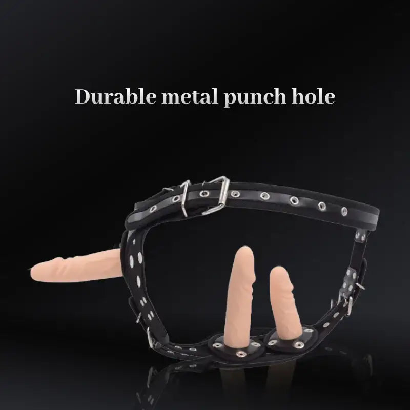 BDSM Strap On 3 Dildos Harness/Strap On Kit - Frisky Business Adult Sex Toys Shop