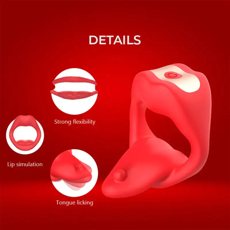 Tingle Tongue - Vibrating Cock Ring - Frisky Business Adult Sex Toys Shop