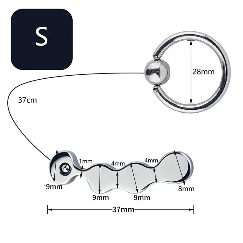 Bean Bliss - Stainless Steel Anal Plug with Handle - Frisky Business Adult Sex Toys Shop