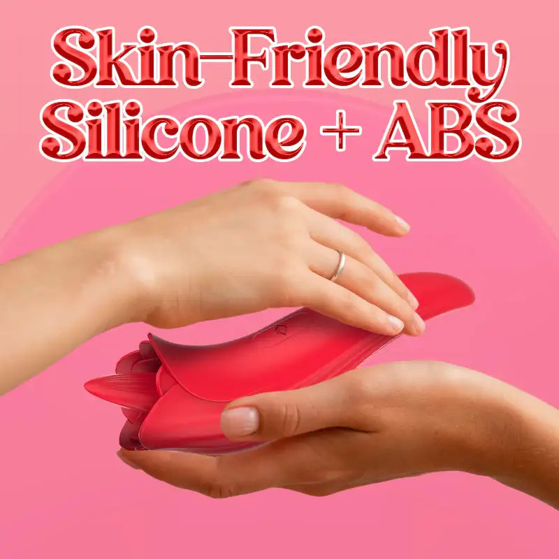Blooming Love – Rose-Shaped Licking Vibrator - Frisky Business Adult Sex Toys Shop