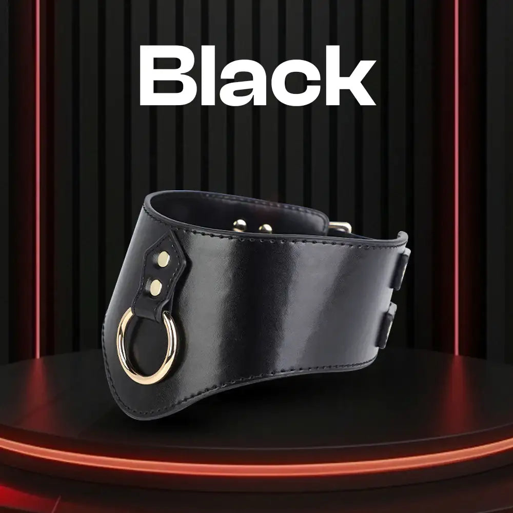 Bonded Embrace – BDSM Widen Collar & Leash - Frisky Business Adult Sex Toys Shop