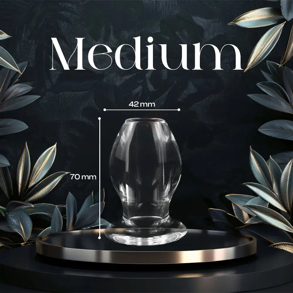 Elysian Desire - Hollow Transparent Anal Plug - Frisky Business Adult Sex Toys Shop