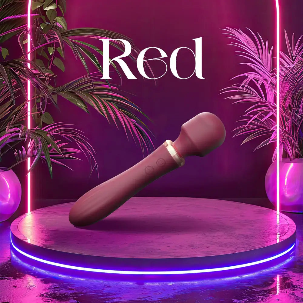 LustraWand - Love God Dual Head AV Wand Vibrator, Adult Female Rechargeable Sex Toys - Frisky Business Adult Sex Toys Shop