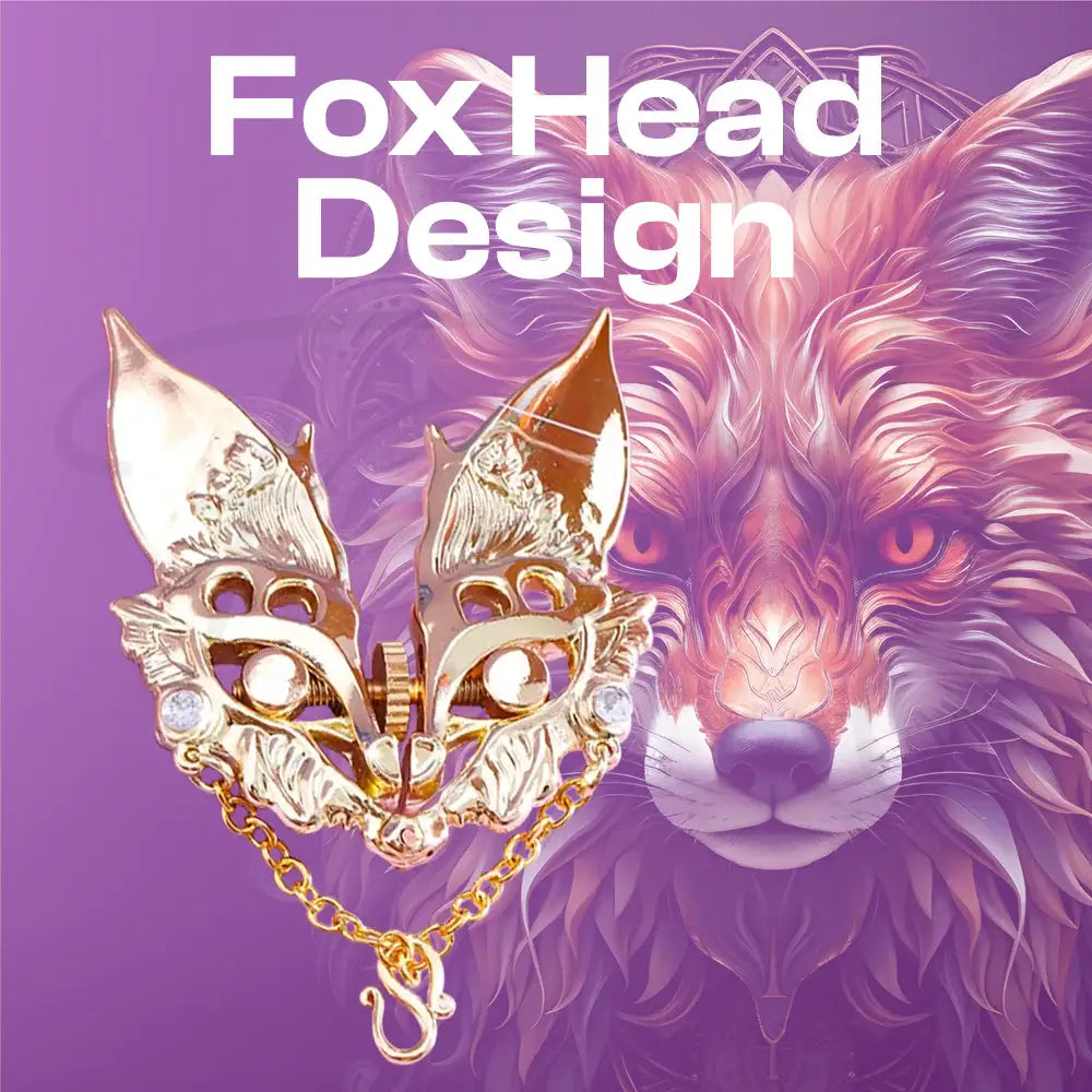 Mystic Fox – Female Foxy Adjustable Nipple Clamps With Feather - Frisky Business Adult Sex Toys Shop