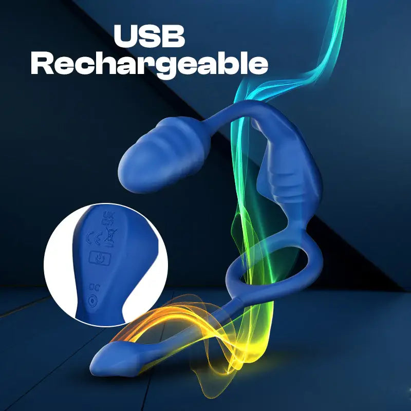 Oceanic Out’Burst - Prostate Massager with Cock Ring - Frisky Business Adult Sex Toys Shop
