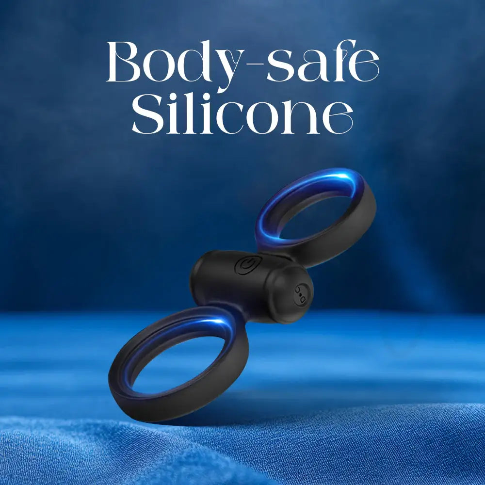 Velox Grip – Duo Loop Vibrating Cock Ring With Remote Control - Frisky Business Adult Sex Toys Shop