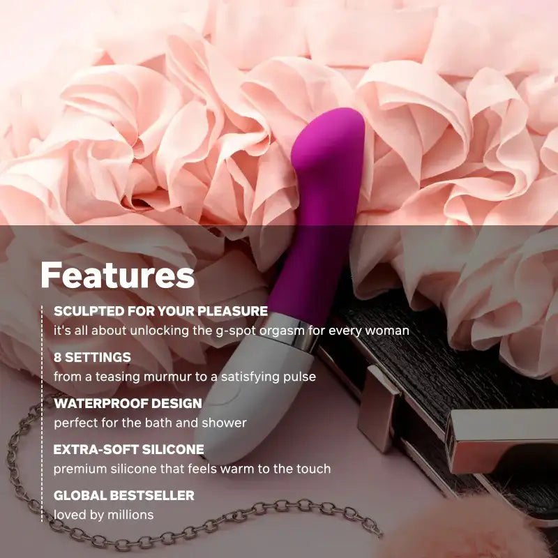 LELO Gigi™ 2 Deep Rose rechargeable silicone massager ideal for travel convenience Singapore