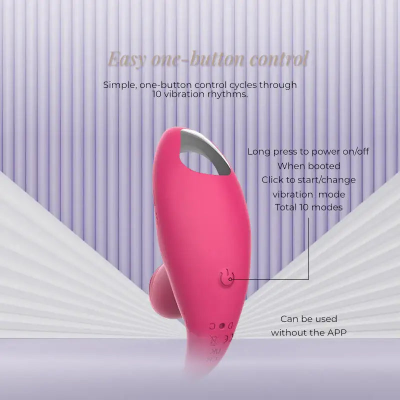 Harmony Wave - Wearable APP Dual Motor Clitoral Vibrator With Light Penetration - Frisky Business Adult Sex Toys Shop