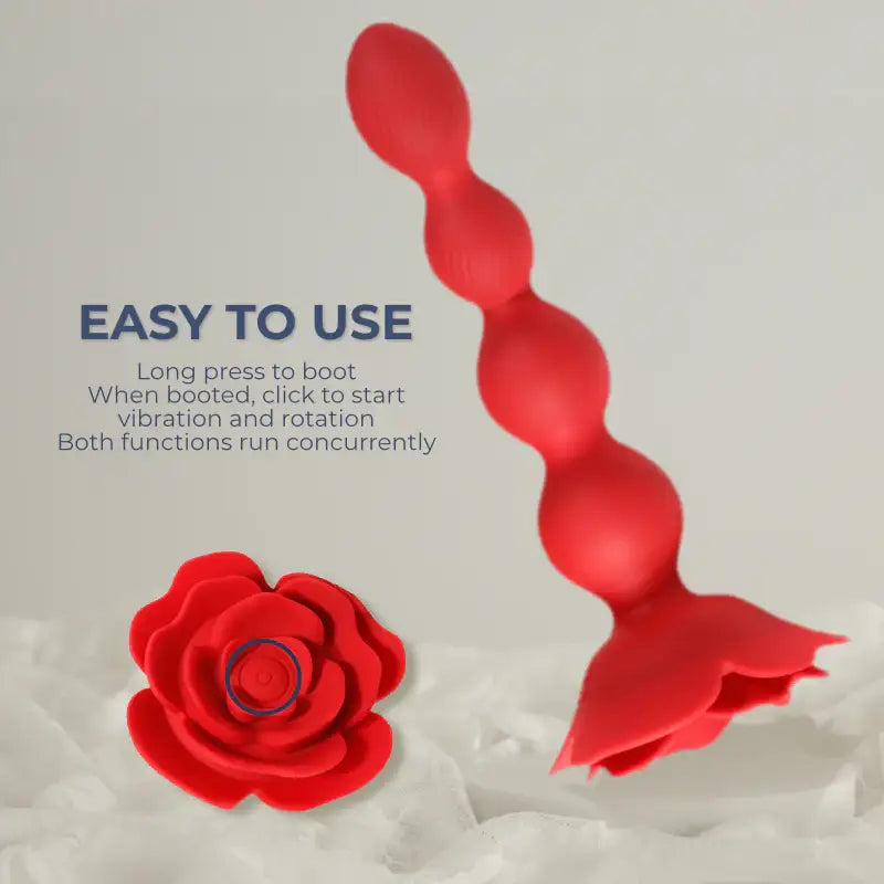 Bloom Beads Ecstasy – Rotating and Vibrating Anal Beads - Frisky Business Adult Sex Toys Shop