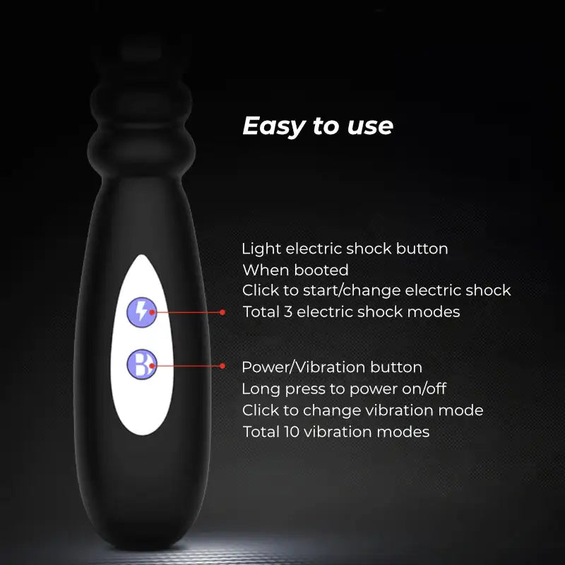 Sparkle Shivers - Vibrating Anal Beads with Light Electric Shock - Frisky Business Adult Sex Toys Shop