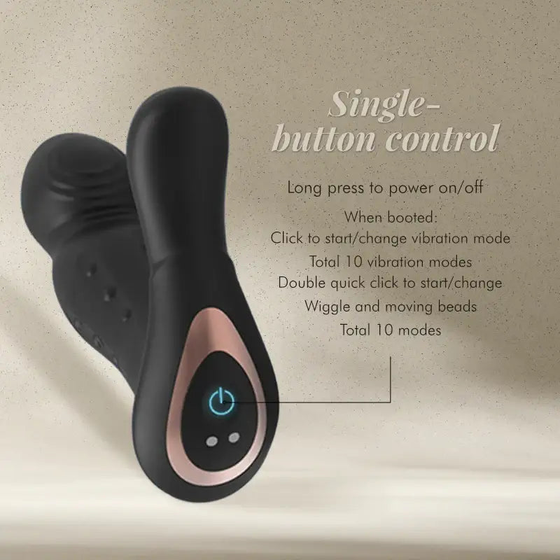 VelvetPulse ProTouch - Wiggling Prostate Vibrator with Vertically Moving Beads - Frisky Business Adult Sex Toys Shop