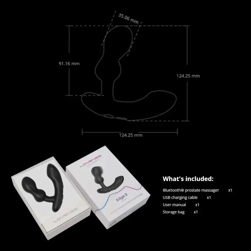 Lovense Edge 2 adjustable vibration modes customizable intensity prostate massager Singapore