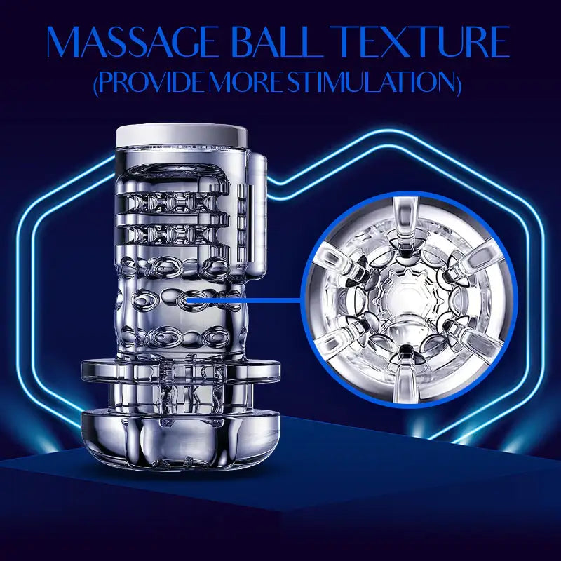 Silver Galaxy - Thrusting Rotating Masturbator and Penis Trainer - Frisky Business Adult Sex Toys Shop