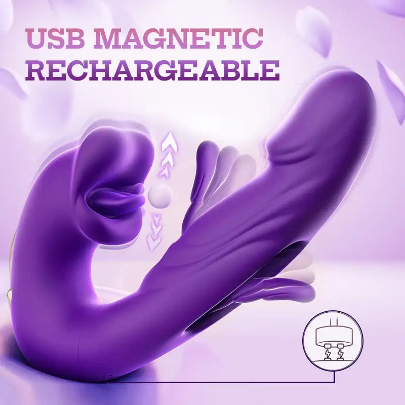 Unique Touch - Flapping Wearable Vibrator With Licking - Frisky Business Adult Sex Toys Shop