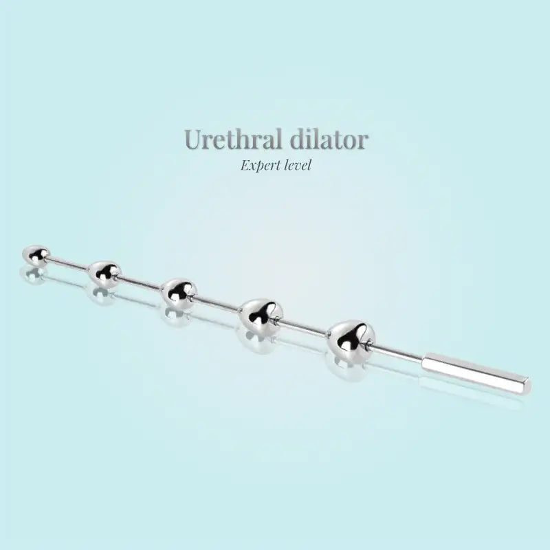 Beaded Euphoria - Stainless Steel Urethral Sounding Rod - Frisky Business Adult Sex Toys Shop