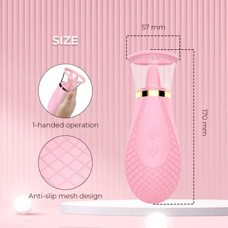 Tickle Me - Flicking Vibrator with Oral Sex Suction - Frisky Business Adult Sex Toys Shop