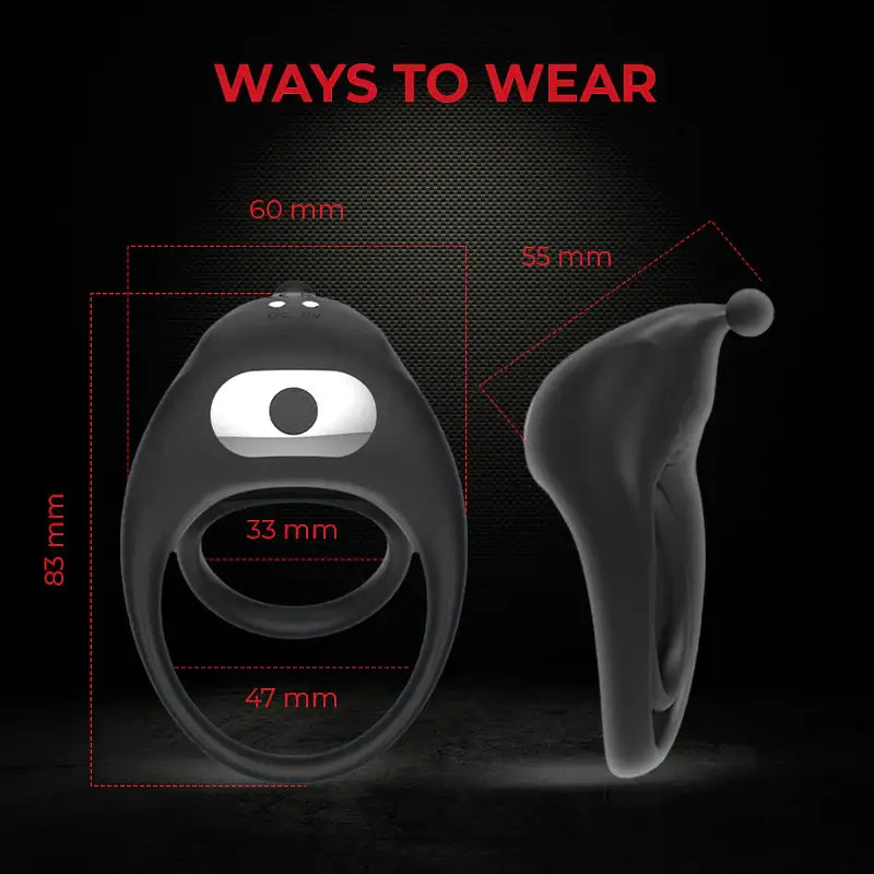 Twin Tremor - Vibrating Cock Ring - Frisky Business Adult Sex Toys Shop