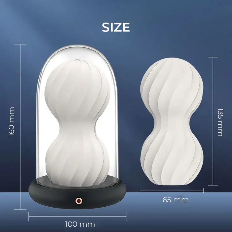 The FlexiVibe Ribbed Stroker with Detachable Vibrating Beads - Frisky Business Adult Sex Toys Shop