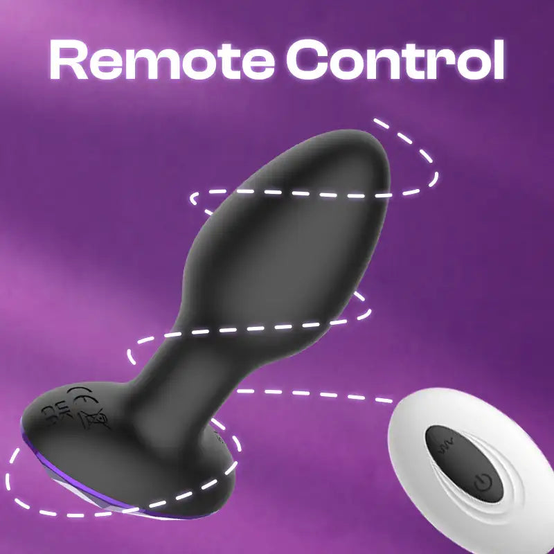 Dazzle Touch – Anal Plug Vibrator With Remote Control - Frisky Business Adult Sex Toys Shop