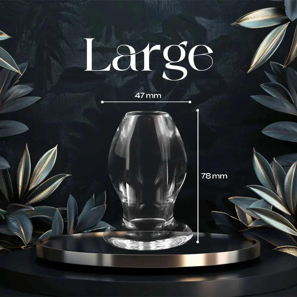 Elysian Desire - Hollow Transparent Anal Plug - Frisky Business Adult Sex Toys Shop