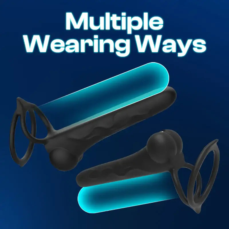 Jumpy Johnson - Vibrating Cock Ring With Dual Loops - Frisky Business Adult Sex Toys Shop