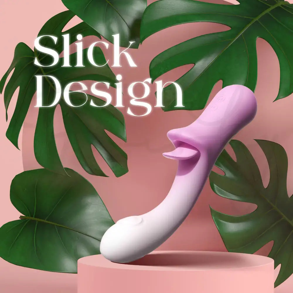 Moonlit Touch – Tongue Licking Clitoral Stimulation G-Spot Tapping Vibrator - Frisky Business Adult Sex Toys Shop