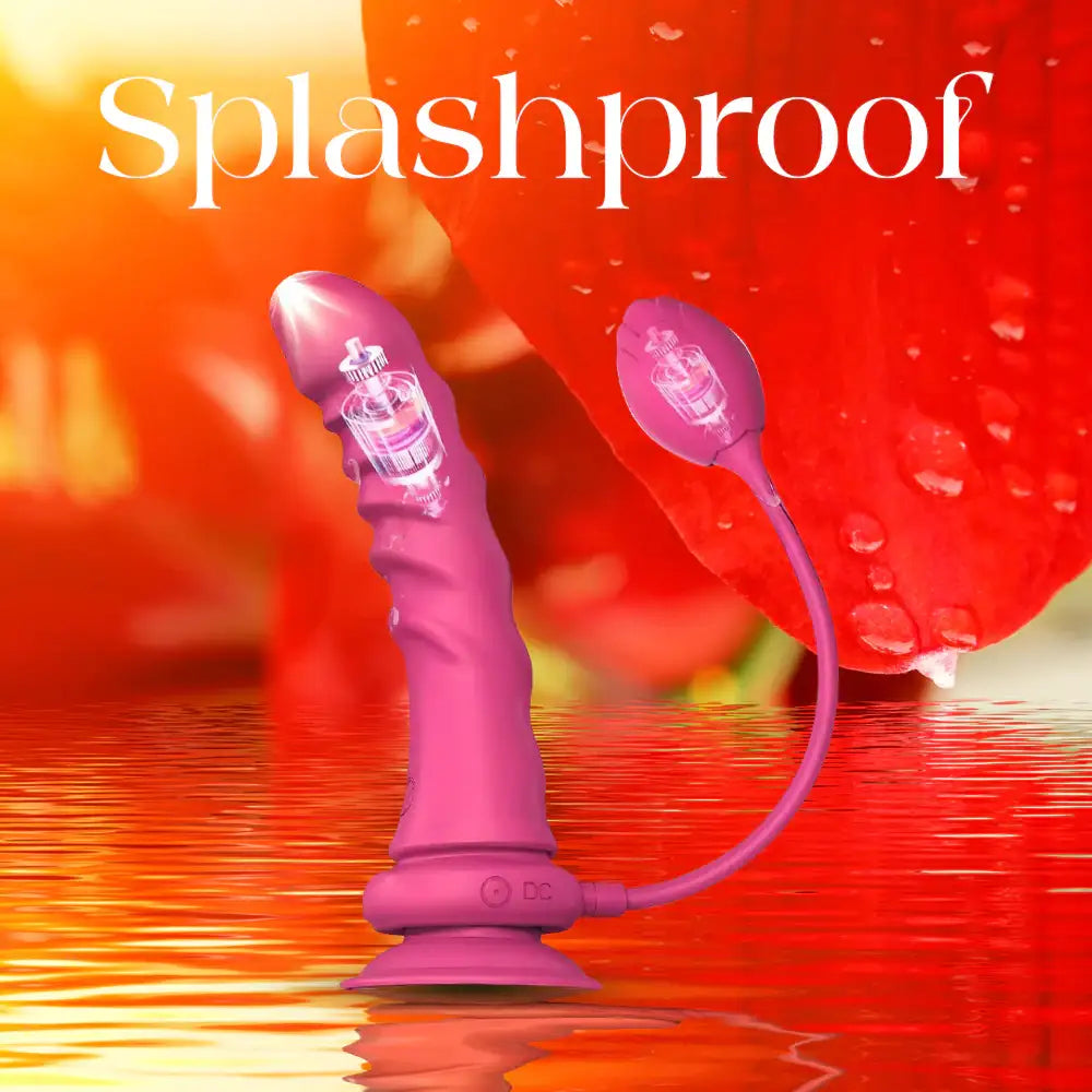Mystic Allure - Rosebud Lesbian APP Control Strap-On Suction Cup Dildo + Anal Plug Vibrator, Adult Female Rechargeable Sex Toys - Frisky Business Adult Sex Toys Shop