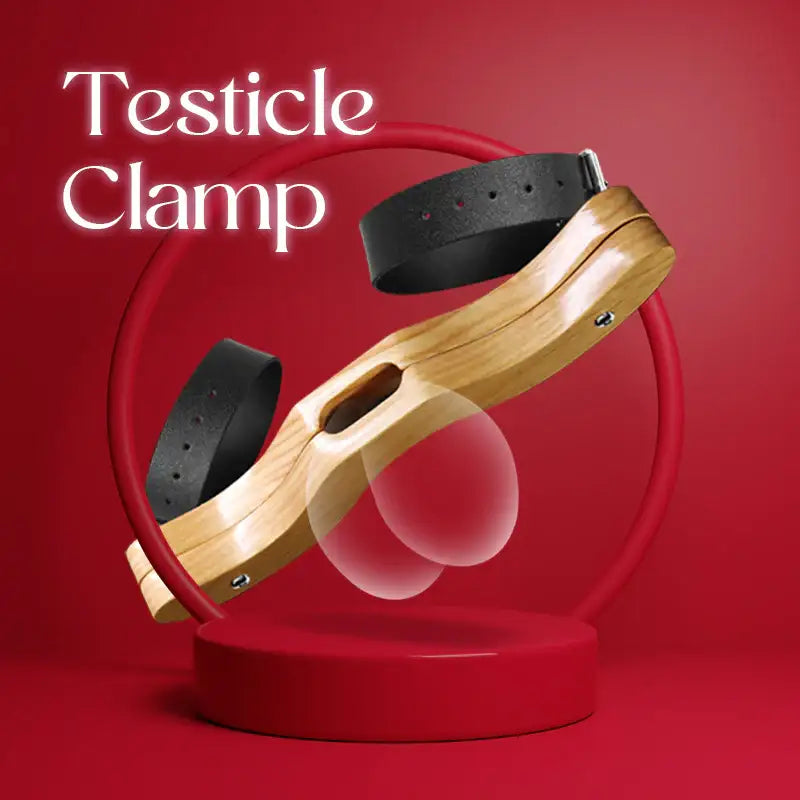 The OakGrip Testicles Clamps with Handcuffs - Frisky Business Adult Sex Toys Shop