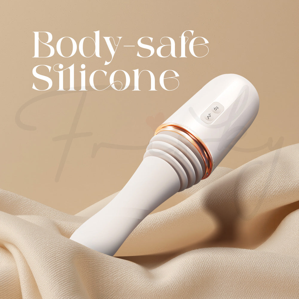 Smooth body-safe silicone texture of Sweet Motion device for safe use
