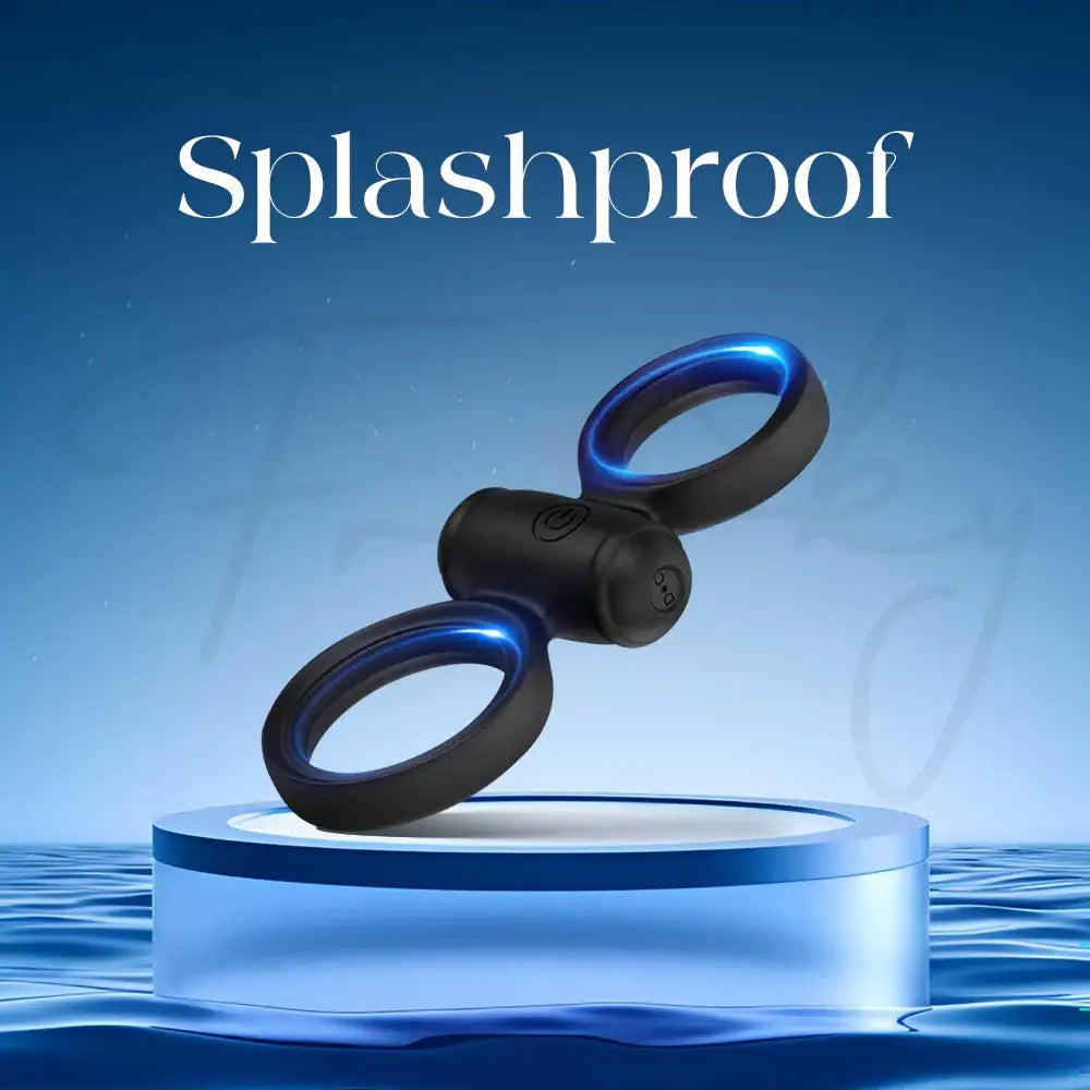 Velox Grip – Duo Loop Vibrating Cock Ring With Remote Control - Frisky Business Adult Sex Toys Shop