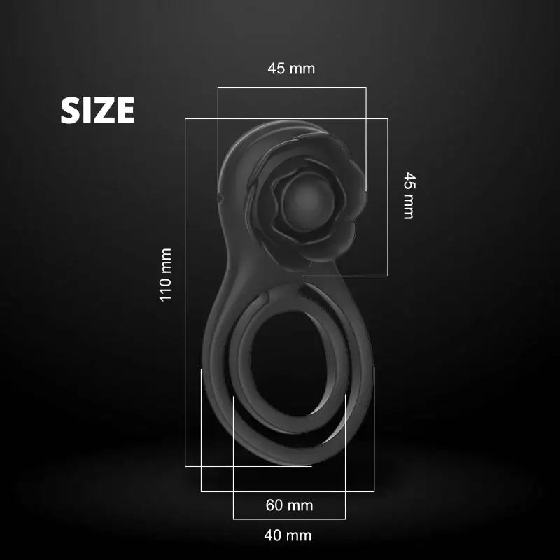Petal Pulsar - Vibrating Dual Cock Ring - Frisky Business Adult Sex Toys Shop