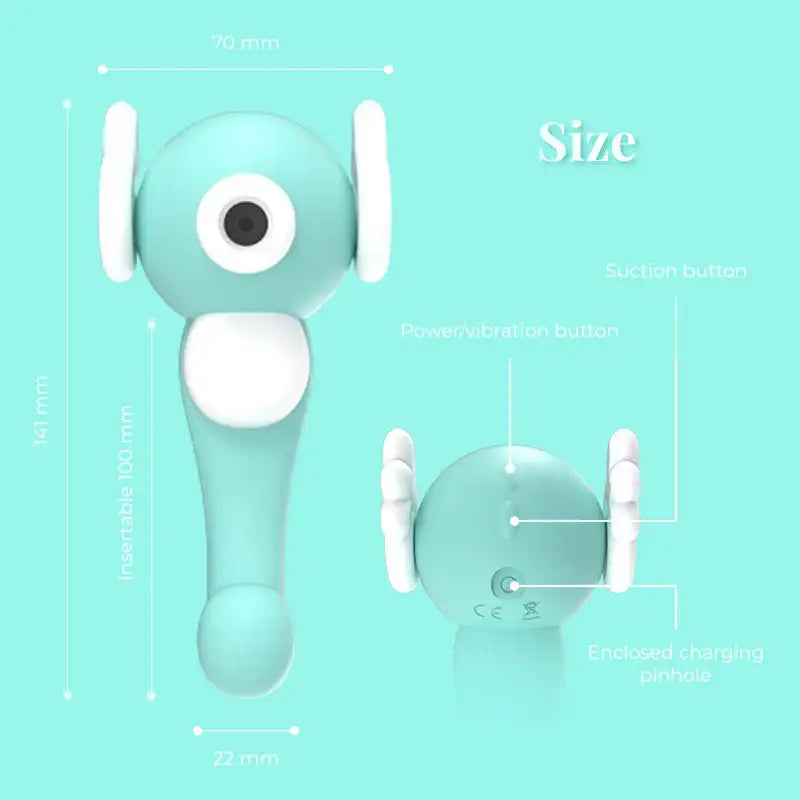 Sea Kiss - 2 in 1 Clitoris G-spot Vibrator - Frisky Business Adult Sex Toys Shop