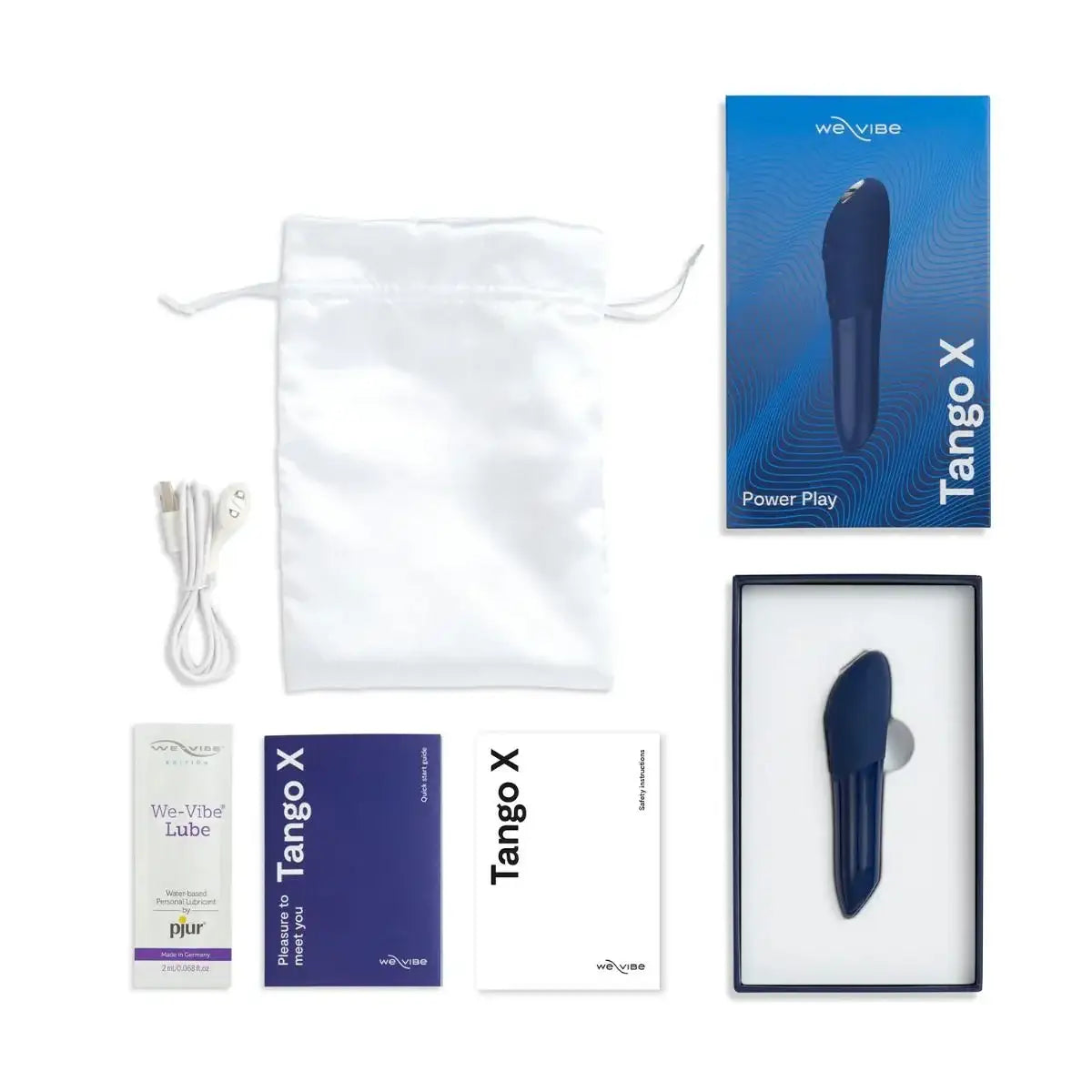 We-Vibe Tango X Midnight Blue portable adult device perfect for solo or partnered relaxation Singapore
