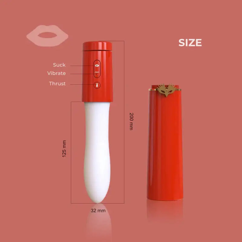 Kiss & Thrill Thruster - Sucking Automatic Thrusting Vibrating 3 In 1 Vibrator - Frisky Business Adult Sex Toys Shop