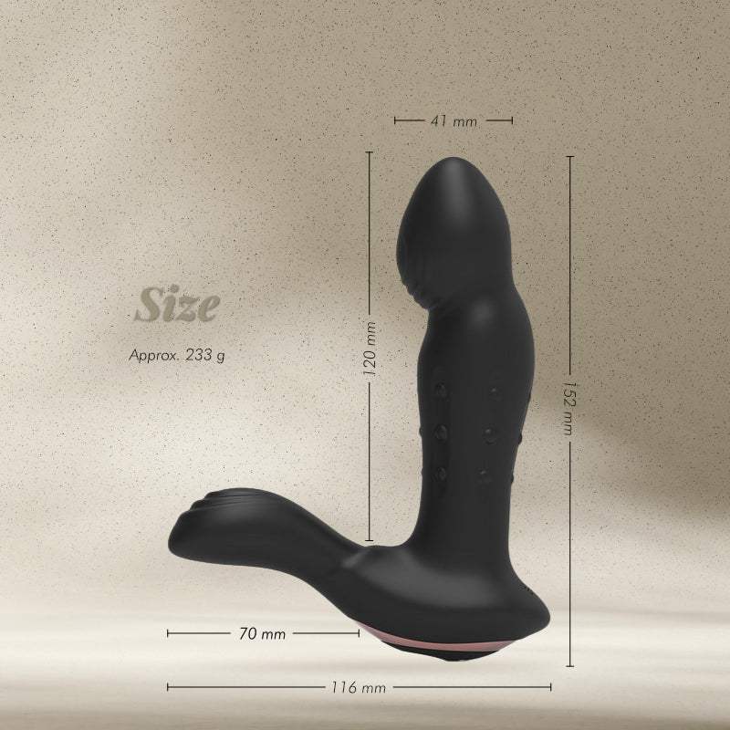 VelvetPulse ProTouch - Wiggling Prostate Vibrator with Vertically Moving Beads - Frisky Business Adult Sex Toys Shop