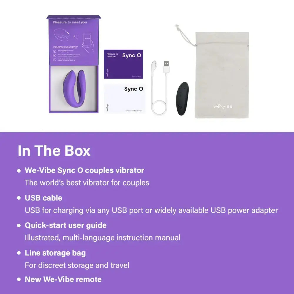 We-Vibe Sync O Light Purple remote control app enabled interactive massager Singapore